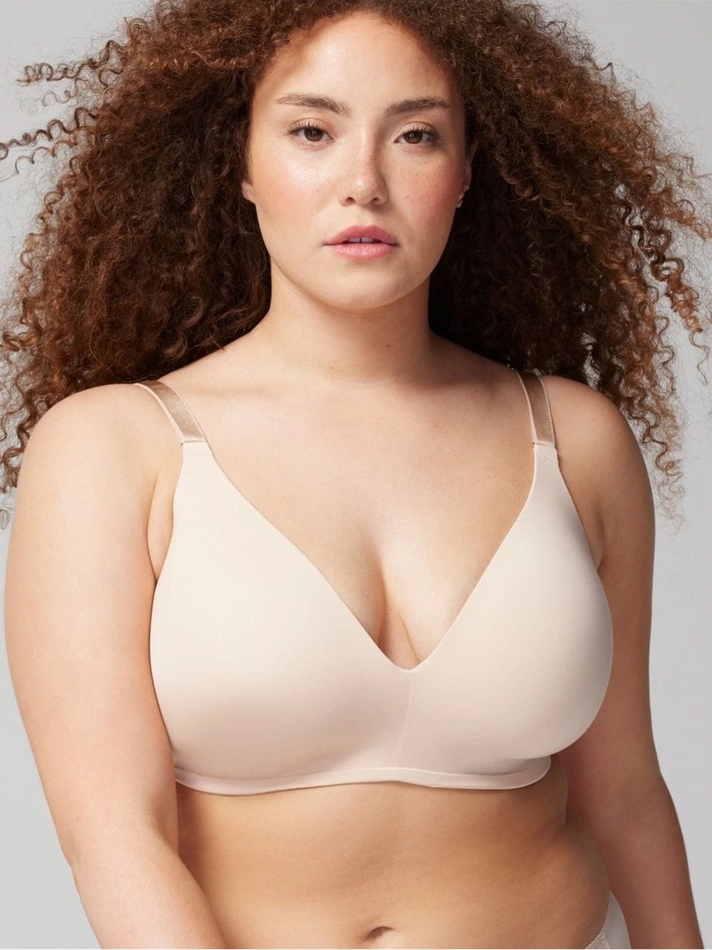 Soma Vanishing 360 Wireless Bra in Pale Sand NWT 40C